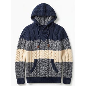 Sudadera con Capucha Personalizada, Bordada y Tejida, para Hombre, Unisex, de Alta Calidad, Cálida para Invierno, Estilo Urbano, 100% Algodón - Product Image 3
