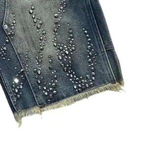 New Arrival Breathable Lightweight Denim Shorts for <b>Men</b> Vintage Medium Wash Relaxed Fit for Streetwear and Summer Fashion - Product Image 5