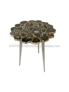 Modern <b>Round</b> <b>Side</b> <b>Table</b> with Marble Top and Metal Frame Living Room Furniture Decorative Accent <b>Table</b> - Product Image 6
