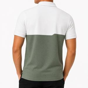 เสื้อโปโลพรีเมียมสำหรับผู้ชาย คอปกตัดสี ปักลายได้ตามสั่ง สวมใส่สบาย เหมาะสำหรับกอล์ฟ เทนนิส และคลับแวร์ ดีไซน์ใหม่ ลดราคา - Product Image 5