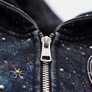 Unisex Solid Rhinestone Embellished <b>Full</b> <b>Zip</b> Fleece Oversized Winter <b>Sweatshirt</b> with Hood Custom Fashion Streetwear - Product Image 4
