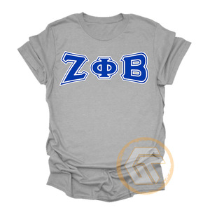 Camiseta Casual de Manga Corta con Cuello Redondo, 100% Algodón Transpirable, Bordado Personalizado Zeta Phi Beta, Ropa de Sororidad para Mujer, Venta al Por Mayor - Product Image 4