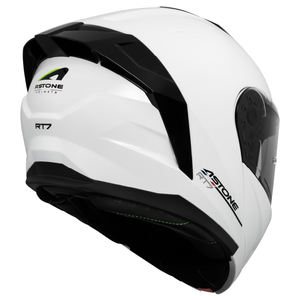 Cascos ASTONE, Nuevo Modelo, Color Blanco Brillante, Cascos Modulares Abatibles de Seguridad ABS, Equipo para Motociclistas RT7, Tallas XS-2XL - Product Image 6