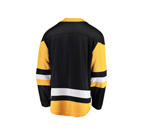 Nouveau maillot de hockey sur glace des Penguins, unisexe, manches longues, col rond, logo sublimé, respirant, 100% polyester, marque personnalisée, équipe personnalisée - Product Image 2
