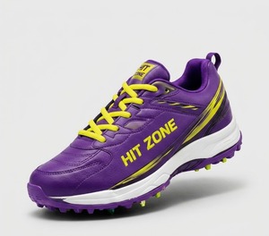 Zapatos de críquet premium con tacos de goma, ligeros, cómodos, de alta adherencia, duraderos, para entrenamiento y partidos. - Product Image 1