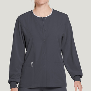 Blouses médicales pour femmes avec détection d'aiguilles, uniformes personnalisés pour le personnel hospitalier, tissu micro-extensible, fabricant Pakistan - Product Image 2