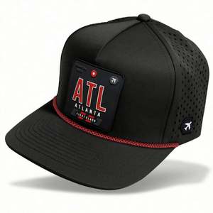 Gorra Snapback de 5 Paneles con Cuerda, Gorras Personalizadas con Orificios de Ventilación Cortados con Láser, Insignia de PVC en la Parte Delantera, Gorras de Alta Calidad, Proveedor de Gorras BSCI - Product Image 5