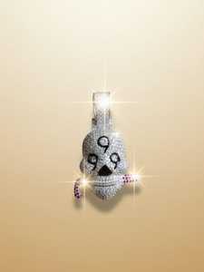 Pendentif Crâne en Moissanite VVS, Bijoux Hip-Hop Gothiques, Pendentif en Argent 925 Sertie de Pierres pour Hommes, Style Streetwear, Bijoux Rap, Halloween - Product Image 2