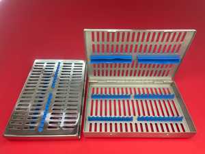 Caja de Esterilización para Instrumental Dental, 20 Instrumentos, Acero Inoxidable de Alta Calidad, Resistente al Óxido, Accesorios de Silicona, Azul, Rojo, Verde, Gris - Product Image 3