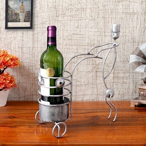 Unicorn Handicrafts Creative Vintage Car Wine Bottle Holder | Iron Disposable Bar Accessory Driver Figurine Wine <b>Rack</b> - Product Image 2