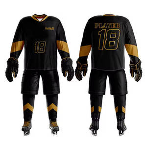 Uniforme de Hockey sobre Hielo Transpirable de Alta Calidad al Mejor Precio al por Mayor para Hombre, Colores y Logotipo Personalizados, Servicio OEM - Product Image 1