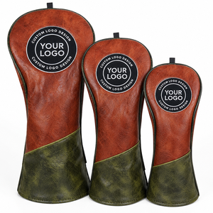 Personalization Waterproof Comfortable Leather Pu Leather Durable <b>Golf</b> Head Covers Hybrid Protector <b>Golf</b> Head Covers Driver - Product Image 1