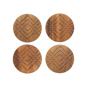 Posavasos de Madera de Diseño Tradicional para Decoración Étnica del Hogar y la Cocina al Mejor Precio - Product Image 1
