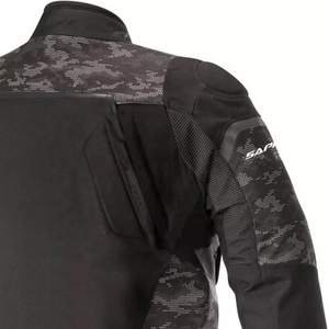 Men's Motorcycle <b>Jacket</b> Full Sleeve Windproof All Seasons Riding Gear Black <b>Camo</b> Print Design - Product Image 5