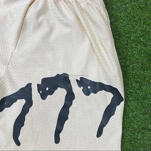 เสื้อผ้าถักจากโพลีเอสเตอร์ของผู้ชายกางเกงขาสั้นแห้งเร็วแบบผูกเชือกปานกลางเอวสูงสินค้าขายดี100% - Product Image 4