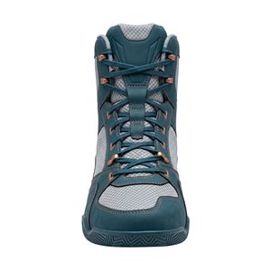 Non Slip Lace Up Boxing Shoes Deep Teal High Top Boxing Boots Premium Quality Synthetic Leather <b>Ankle</b> <b>Support</b> Shoes - Product Image 2