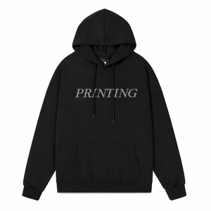 Sweat-shirt polaire unisexe Sinewy Sports à capuche et fermeture éclair quart de tour, coupe oversize, avec poche, couleur unie, décontracté, anti-boulochage - Product Image 4