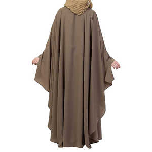 Abaya Elegante para Mujer, Tallas Grandes, Color Personalizado, Secado Rápido, Transpirable, Vestido Largo Islámico, Servicios OEM, Primavera, Alta Calidad, Oferta - Product Image 2