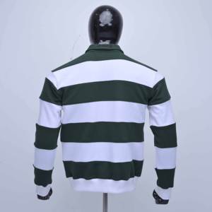 Polo de rugby haut de gamme pour hommes, logo brodé en chenille personnalisé sur la manche, tissu durable, uniforme de sport, maillot - Product Image 2