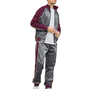 Chándal personalizado de manga larga con cremallera completa para hombre, conjunto de chaqueta deportiva de entrenamiento de invierno hecha de poliéster duradero - Product Image 5