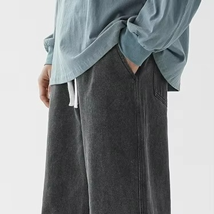 Different Style Men's Pants Good <b>Material</b> Personalized Cheap Price Wide Leg Pants Oversize <b>Denim</b> Buggy Jeans - Product Image 2