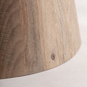 Table à manger ronde rustique haut de gamme en teck massif pour usage résidentiel et hôtelier de luxe - Product Image 4