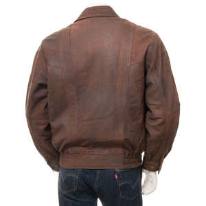 Chaqueta de Cuero Vintage para Hombre de Primera Calidad, Impermeable y Resistente al Viento, Hecha de Cuero Vacuno en Pakistán - Product Image 2