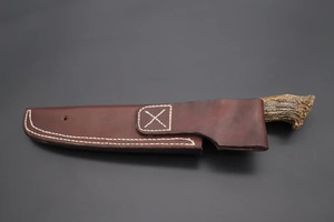 Custom Handmade Modern Chef <b>Knife</b> Extra <b>Sharp</b> Forged Damascus Steel Blade 8in Length Ambidextrous 3.0mm Thickness Horn Handle - Product Image 6
