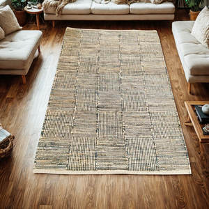 Tissu à tisser à la main en fibre naturelle, tapis en jute, tapis tribaux kilim, fournisseur de gros, tapis durables en vrac pour l'exportation - Product Image 2