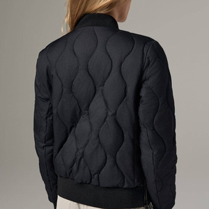 Streetwear Style <b>Women</b> Bomber <b>Jacket</b> Custom Camouflage Embroidery Waterproof Polyester <b>Zip</b> Outerwear Logo Branding Printing - Product Image 2