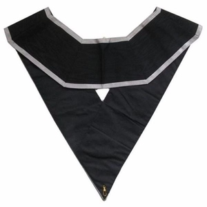 Collar de Rito Francés de 30 Grados Premier Grand Juge, Regalia Masónica Negra con Adornos y Escamas Plateadas para Oficiales de Logia - Product Image 2