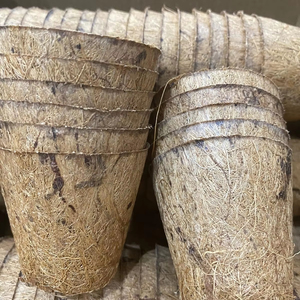 Maceta de fibra de coco apilable con borde rígido para líneas transportadoras y viveros, la mejor solución de manejo eficiente. - Product Image 1