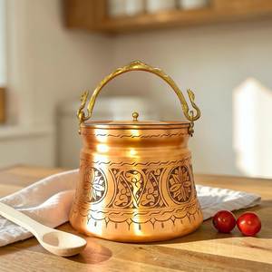 Luxury Handmade <b>Copper</b> Champagne Ice Bucket with Stainless Steel Liner Beverage Chiller for Wine Parties Hotels and Bars - Product Image 2
