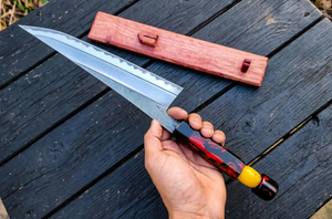 2026 Premium Quality Handmade High Carbon Steel Chef <b>Knife</b> Custom Handmade Resin Handle Extra <b>Sharp</b> <b>Kitchen</b> <b>Knife</b> - Product Image 5