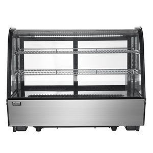 Vetrina Refrigerata da Banco per Pasticceria con Illuminazione LED, 5 Cu.Ft./146L, 2 Ripiani, Attrezzatura per Cucine Commerciali - Product Image 1