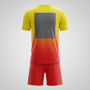 Ensemble de maillot et short de football unisexe, tenue de sport professionnelle deux pièces, uniforme d'entraînement de football, vêtements de sport à séchage rapide, personnalisable OEM - Product Image 4