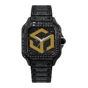 Luxury Stainless Steel Moissanite Diamond Iced Out <b>Watch</b> Men <b>Women</b> Fashion Wristwatch - Product Image 1