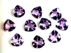 PDM Gems Pierres d'améthyste exclusives taille cœur 10x10mm, 20 carats au total, 8 pièces, qualité 3A pour bagues, pendentifs et bijoux fins - Product Image 2