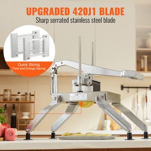 "Commercial Stainless Steel Tomato Slicer 1/4 & 1/2 Inch Aluminum Alloy Manual <b>Vegetable</b> <b>Cutter</b>" - Product Image 4