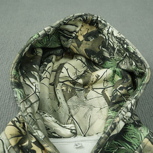 Sudaderas con Capucha y Cremallera con Estampado de Camuflaje para Unisex, con Logotipo de Parche Aplicado, Sudadera con Capucha y Cremallera de Algodón de Primera Calidad, Estilo Urbano - Product Image 4
