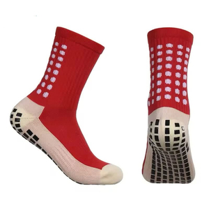 Chaussettes de football pour hommes avec logo personnalisé, de haute qualité, respirantes, antidérapantes, à compression, hauteur genou, rayées, pour équipes sportives - Product Image 5