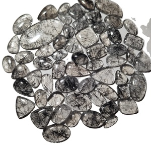 AAA+ Quality Natural Smooth <b>Polished</b> <b>Black</b> Quartz Loose Cabochon Variety Pack 20-45mm 6-10g Mix Shape Jewelry Making - Product Image 4