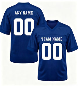Camiseta de Fútbol Unisex Negra de Malla, Cuello en V, Manga Corta, Transpirable, Personalizable con Nombre y Número del Equipo 00, Talla Adulto, Corte Regular - Product Image 2
