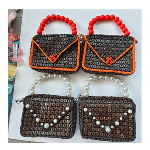 VIETNAM NATURAL COCONUT SHELL <b>BAG</b> FOR WOMEN <b>UNIQUE</b> TROPICAL STYLE - Product Image 5