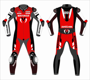 Traje de Carreras Personalizado de Cuero Vacuno/Canguro para Hombre, de Una Pieza |   Traje/Mono de Motociclismo al por Mayor, Nivel CE 2 - Product Image 1