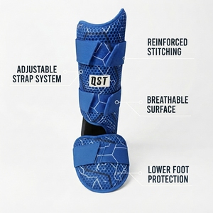 Custom Baseball Leg Guard Adjustable Shin <b>Protector</b> Breathable Mesh Sports Protective Gear OEM Wholesale Supplier Manufacturer - Product Image 4