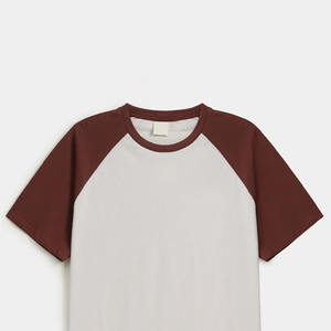 Camiseta unisex de manga corta, dos tonos, algodón suave, cuello redondo, informal, para verano, 100% algodón, para uso diario. - Product Image 4