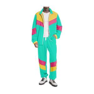 Trajes Deportivos Casuales de Alta Calidad y Envío Rápido, Chaqueta Cortavientos y Pantalones de Nylon de Dos Piezas con Logotipo Personalizado para Hombre - Product Image 5