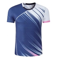 Tenue de sport unisexe à séchage rapide 2026 pour badminton et tennis de table – Maillot de compétition à manches courtes 100 % coton peigné pour homme
