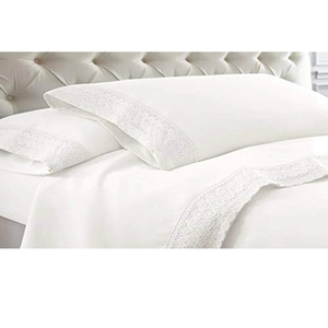 Parure de lit de luxe en microfibre et coton, tailles Queen et King, pour usage domestique, draps élégants - Product Image 3